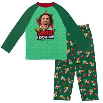 Elf Pullover Pajama Shirt and Pants Sleep Set Little Kid to Big Kid 