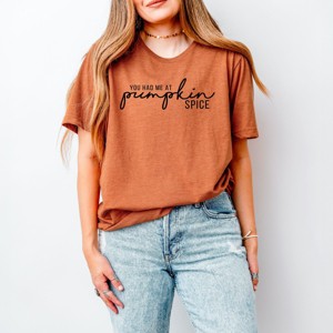 Simply Sage Market You Had Me At Pumpkin Spice Short Sleeve Tee - 1 of 4