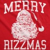 Merry Rizzmas Crewneck Sweatshirt Funny Sarcastic Christmas Santa Graphic Novelty Xmas Longsleeve Sweater - Crazy Dog Crew Neck Sweatshirt - 2 of 4