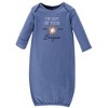 Hudson Baby Infant Boys Cotton Gowns, Baseball, Preemie/Newborn - 2 of 4