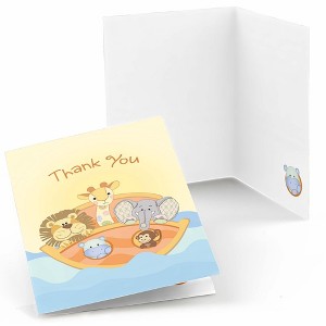 Big Dot of Happiness Noah's Ark - Baby Shower Thank You Cards (8 count) - 1 of 4