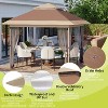 10x10 FT Canopy Tent, Pop Up Gazebo with Mosquito Netting, Adjustable Height Outdoor Gazebo with Wheeled Carry Bag for Backyard, Garden - 2 of 4