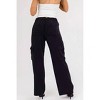 Women's High Rise Tencel Wide Cargo Pants - RISEN - 3 of 4