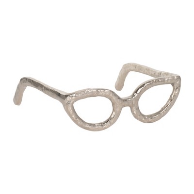 Sagebrook Home Abstract Glasses Aluminum Sculpture Decoration