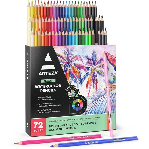 72 Watercolor Pencils Set Professional Water Color Pencil for Adults  Coloring