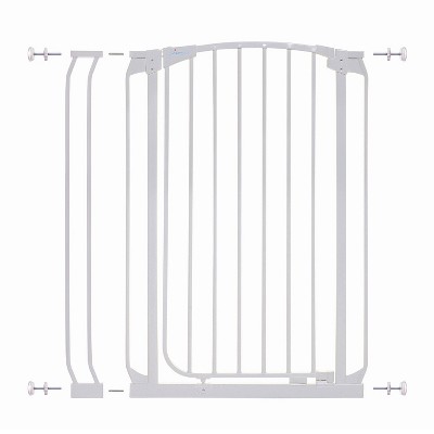 Dreambaby L796W Chelsea 28 to 35.5 Inch Auto-Close Baby & Pet Wall to Wall Safety Gate with Stay Open Feature for Doors, Stairs, and Hallways, White