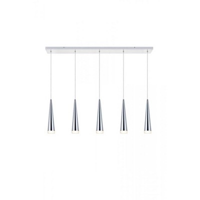 Elegant Lighting Fantasia 5 light Chrome LED Pendant