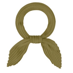 Allegra K Women's Solid Color Bandana Pleated Rhombus Head Scarf Wraps Scarves Neckerchief 1 Pc - 1 of 4