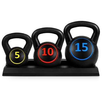 Trx Flat-based Rubber Coated Color Coded Kettlebell At Home Gym Equipment  For Weight Lifting And Strength Training, 44.1 Pounds (20 Kg) : Target