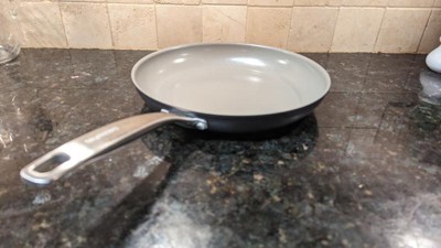 Greenpan Chatham 5 Qt Hard Anodized Healthy Ceramic Nonstick Covered Helper  Handle Skillet Gray : Target