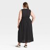 Women's Button-Front Maxi A-Line Dress - Universal Thread™ - 2 of 3