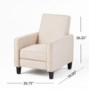 CAVINAS Mid-Century Modern Back Recliner Chair for Adults, Accent Chair for Living Room, Upholstered Single Sofa Chair, Wingback Chair - 3 of 4
