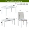 NicBex Dining Table Set for 6 Morden Kitchen Table with Wooden Tabletop, 1 Bench and 4 PU Chairs for Dining Room - 2 of 4