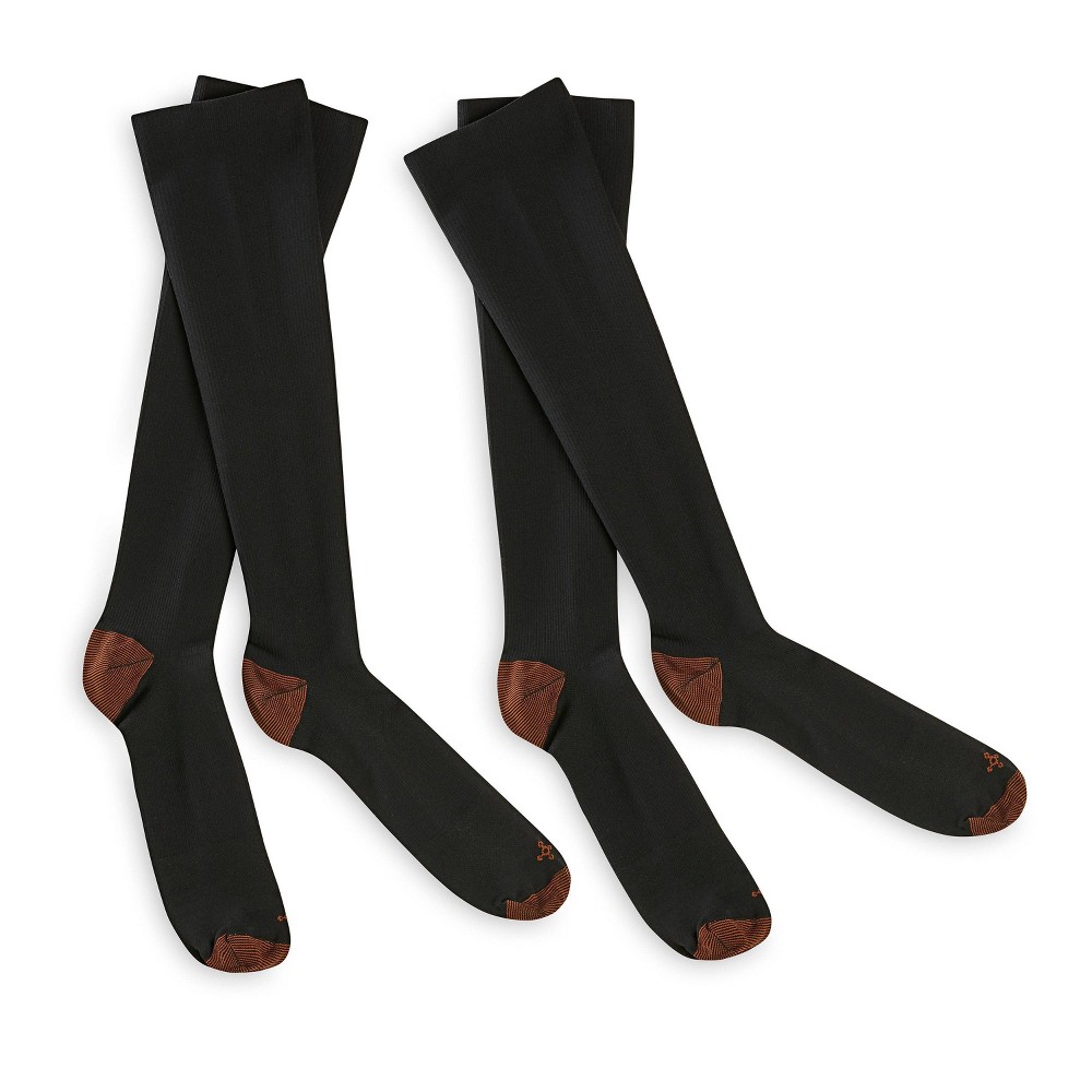 Photos - Braces / Splint / Support Tommie Copper Compression Knee Support High Socks 2pk - S/M