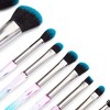 Glamlily 10 Piece Makeup Brush Set with Case, Acrylic Purple and Blue Makeup Brushes - image 3 of 4