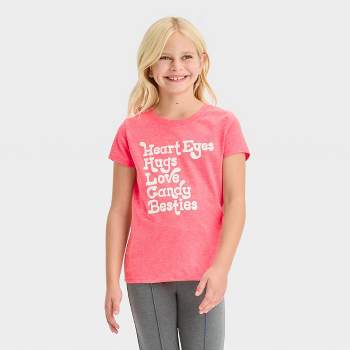 Girls' Short Sleeve Valentine's Day Graphic T-Shirt - Cat & Jack™