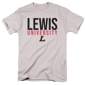 Men's Lewis University Official Stacked T-Shirt Stacked - 1 of 4