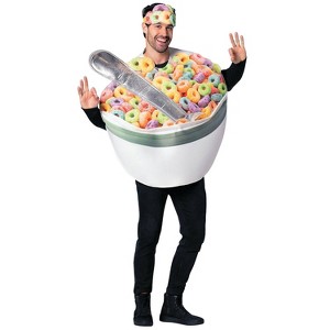 Imposta Costumes Adult Bowl of Cereal with Spoon Costume Bodysuit One Size - 1 of 1