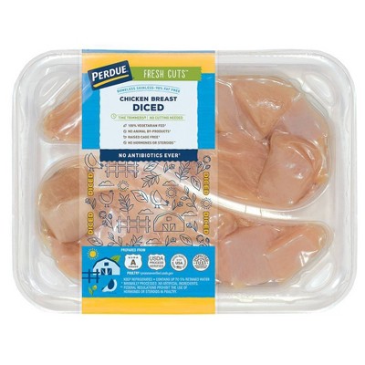 Perdue Diced Chicken Breast - 0.8-1.6 lbs - price per lb