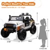 24V Ride-On Truck Car for Kids with Parent Remote Control – 3 Speeds, 4-Wheel Suspension, LED Lights, Music/MP3 Player & Safety Belt - 4 of 4