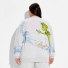 Women's Grinch Fleece Graphic Sweatshirt - Heather Gray - 3 of 3