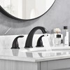 Sumerain Widespread Bathroom  Faucet, 8 inch Lavatory Sink Faucet with 3 Holes, Matte Black - 2 of 4