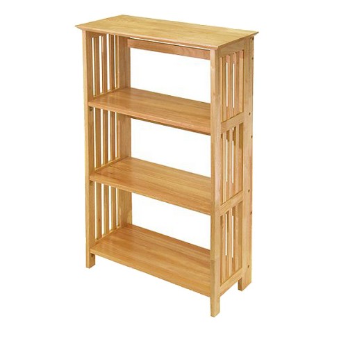 42 4 Tier Foldable Bookcase Winsome Target