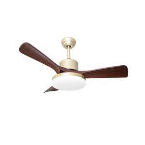 Wanze of Ocean 52 in. Indoor 3-Blade Downrod Mount Ceiling Fan with Light and APP Remote Control, Memory Function, 6-Speeds - 1 of 4