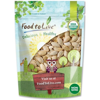 Food To Live Organic Raw Pepitas (Pumpkin Seeds) – Non-GMO, Kosher, Vegan
