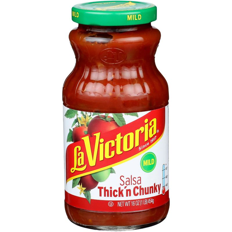 La Victoria Thick'n Chunky Mild Salsa - Case of 12 - 16 oz, 1 of 2