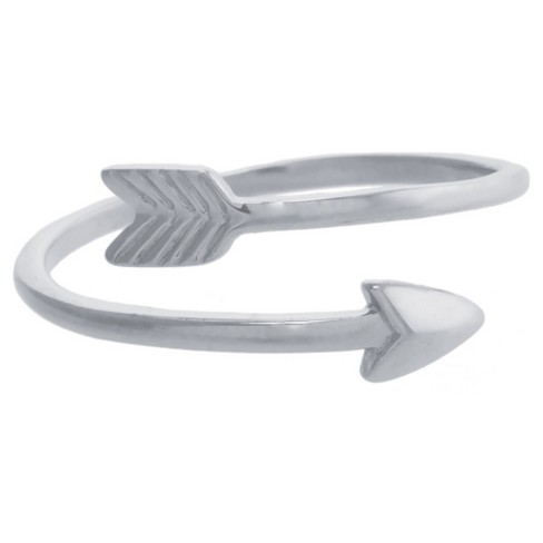 Women's Sterling Silver Open Arrow Ring : Target