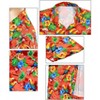 LA LEELA Men's Hawaiian Shirts Short Sleeve Button Down Shirt Mens Shirts Casual Beach Holiday Hawaii Island Shirts for Men - image 3 of 3