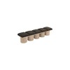 Meridian Furniture,Pavilion Boucle Fabric Bench - 4 of 4