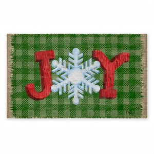 Stupell Industries Carpentry Christmas Joy Printed Outdoor Door Mat, design by Paul Brent, 18"x30" - 1 of 4