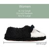 Elanze Designs Panda Black Women's Animal Cozy Plush Lined Non Slip Fuzzy Slipper - Large - 4 of 4