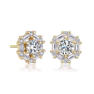 Stylish Halo Stud Earrings with a Gleaming Design and Sparkling Detail for a Chic and Modern Touch - 1 of 3