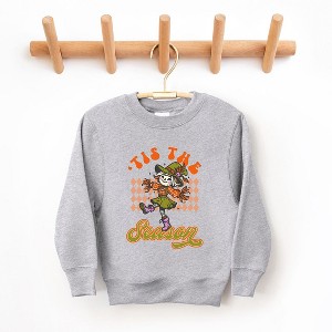 The Juniper Shop Tis The Season Scarecrow Youth Graphic Sweatshirt - 1 of 3