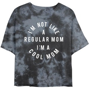 Junior's Women Mean Girls I'm Not a Regular Mom Quote Crop T-Shirt - 1 of 4
