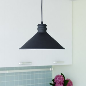 VAXCEL Akron 1L Bronze Metal Industrial MCM Cone Pendant Hanging Ceiling Light - 1 of 4