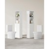 VASAGLE Slim Bathroom Storage Cabinet, Narrow Bathroom Cabinet, Freestanding Cabinet with Storage Drawers and Adjustable Shelf, White - 4 of 4