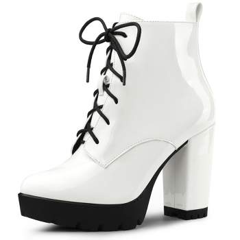 White Ankle Boots : Target