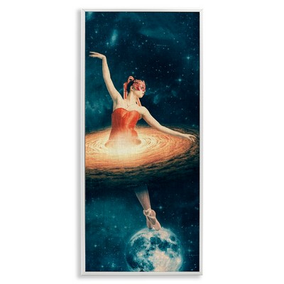 Stupell Industries Dancing Ballerina Surreal Nebula Dress, 10" x 24"
