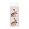 C&F Home Rose Gold Rabbit Napkin Rings Set of 4 - 3 of 4