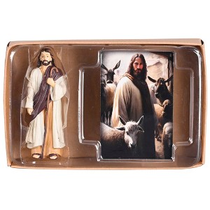 Dicksons Jesus Lord Is My Shepherd, Psalm 23, Multicolor 5.5 x 3.5 Inch Resin Collectible Figurine - 1 of 1