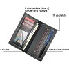 Generic Men's Business Leather Slim Wallet Long Clutch Bifold Credit Card Holder Purse - 3 of 4