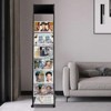 YIYIBYUS Floor standing Magazine Rack, Brochure Display Stand, Literature Rack - 3 of 4