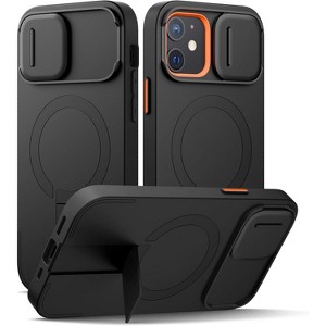 SURITCH for iPhone 12/12 Pro Case with Magnetic Camera Slide Cover and Adjustable Kickstand, Shockproof Bumper Case Slim Protective Cover - 1 of 1