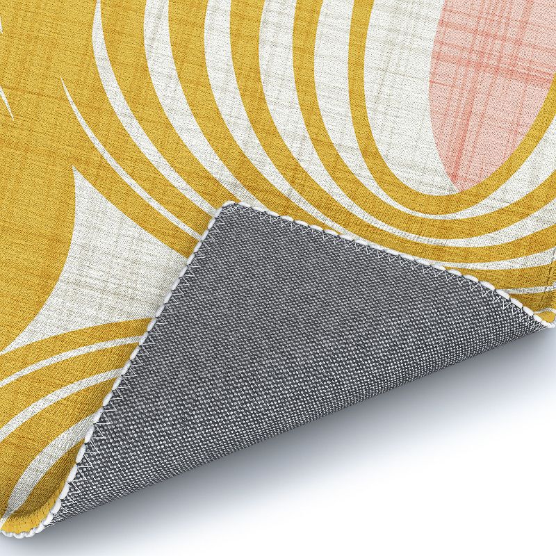 Heather Dutton Oculus Yellow Outdoor Rug - Deny Designs, 2 of 5