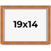 PosterPalooza | Flat Brown Picture Frame - UV Acrylic, Backing Board, Hanging Hardware Included - 2 of 4