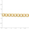 Black Bow Jewelry Men's 8mm, 14k Yellow Gold, Hollow Curb Link Chain Bracelet - 4 of 4